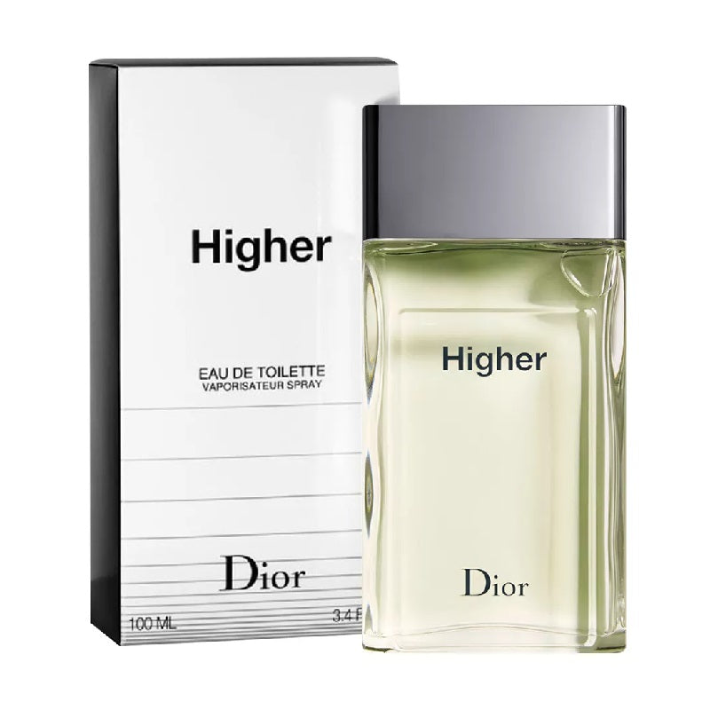 Dior Higher Eau de Toilette bottle and packaging on a white background
