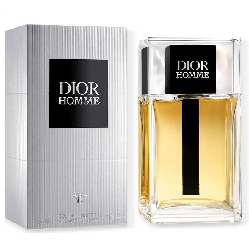 Dior Homme perfume bottle and packaging on a white background