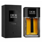 Dior Homme Intense perfume bottle and packaging on a white background