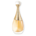 Perfume bottle with gold cap on a white background
