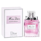 Miss Dior Blooming Bouquet perfume bottle and packaging on a white background