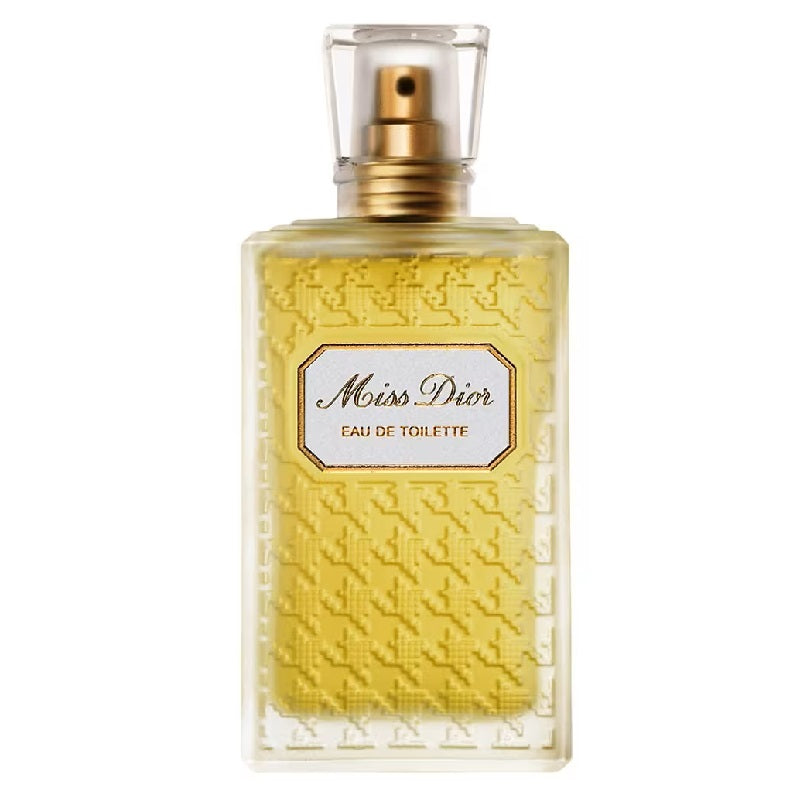 Miss Dior Eau de Toilette bottle on a white background
