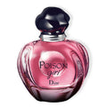 A bottle of Poison Girl Eau de Parfum by Christian Dior with a pink hue and a black cap.