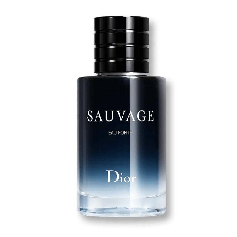 Dior Sauvage Eau Forte perfume bottle on a white background