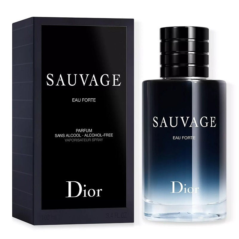 Dior Sauvage perfume bottle and packaging on a white background