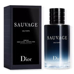 Dior Sauvage perfume bottle and packaging on a white background