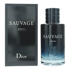Dior Sauvage perfume bottle and packaging on a white background