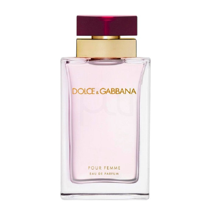 Dolce & Gabbana perfume bottle on a white background