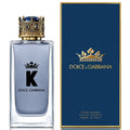 Dolce & Gabbana K perfume bottle and packaging on a white background