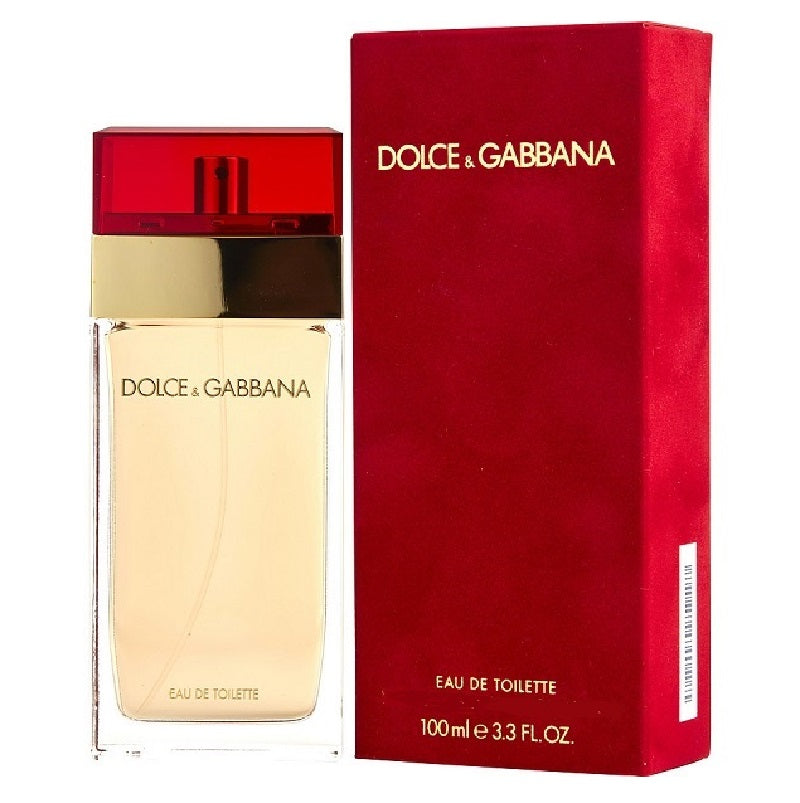Dolce & Gabbana Eau de Toilette bottle and packaging on a white background