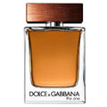 Dolce & Gabbana perfume bottle with brown cap on a white background