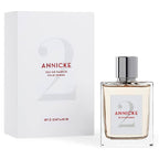 Perfume bottle and packaging of Annicke by Eight & Bob on a white background