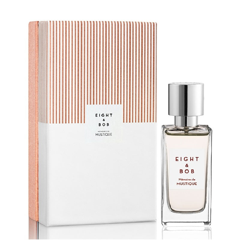 Eight & Bob perfume bottle and packaging on a white background