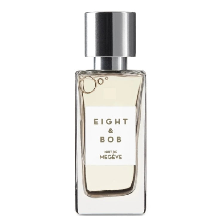 Perfume bottle labeled 'Eight & Bob' on a white background