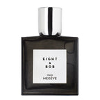 Perfume bottle with 'Eight & Bob' label on a white background