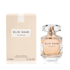 Elie Saab perfume bottle and packaging on a white background