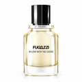 Fugazzi In Love With The Cocos 100ml Extrait de Parfum clear glass bottle with pale fragrance, black cap and black lettering on white