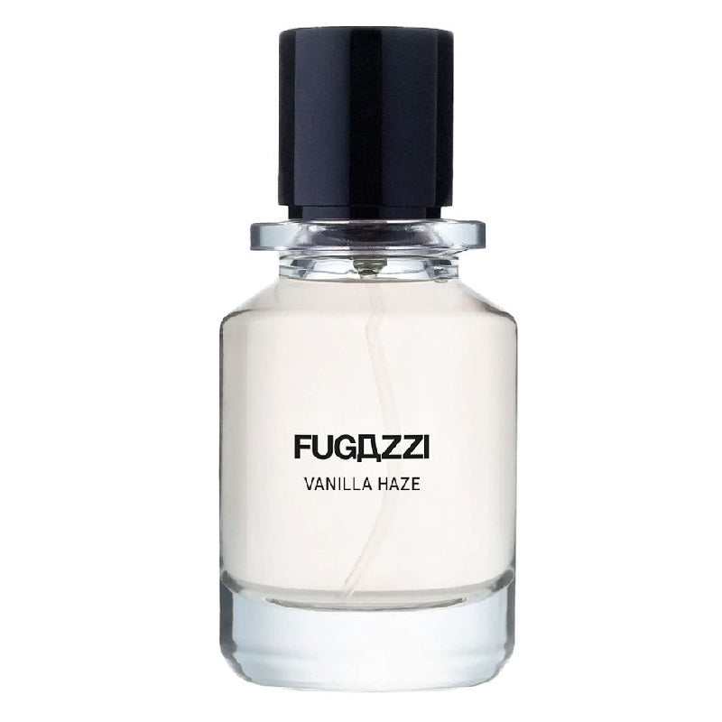 Fugazzi Vanilla Haze perfume bottle on a white background