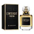 Givenchy L'Interdit Parfum bottle and packaging on a white background