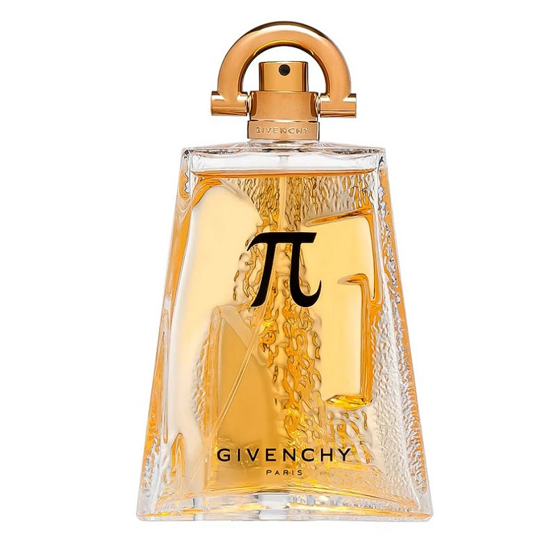 Givenchy perfume bottle with gold cap on a white background