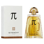 Givenchy perfume bottle and packaging with Pi symbol
