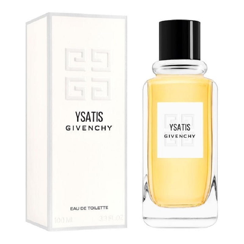 Givenchy Ysatis Eau de Toilette bottle and packaging on a white background