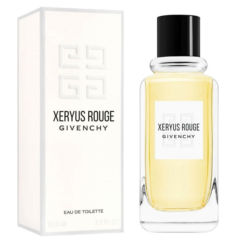 Givenchy Xeryus Rouge perfume bottle and packaging on a white background