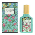 Gucci Flora perfume bottle and packaging with floral design