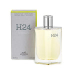 Perfume bottle and packaging on a white background