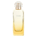 Perfume bottle labeled 'Un Jardin a Ceylone' by Hermes on a white background