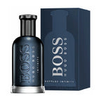 Hugo Boss Bottled Infinite perfume bottle and packaging on a white background