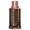Hugo Boss perfume bottle on a white background