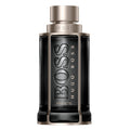 Hugo Boss perfume bottle on a white background
