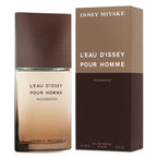 Issey Miyake L'Eau D'Issey Pour Homme Wood & Wood perfume bottle and packaging on a white background