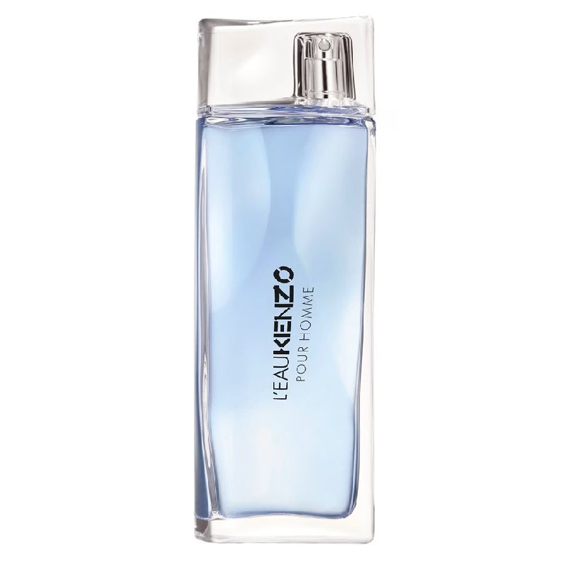 Perfume bottle labeled 'L'EAU KENZO' on a white background
