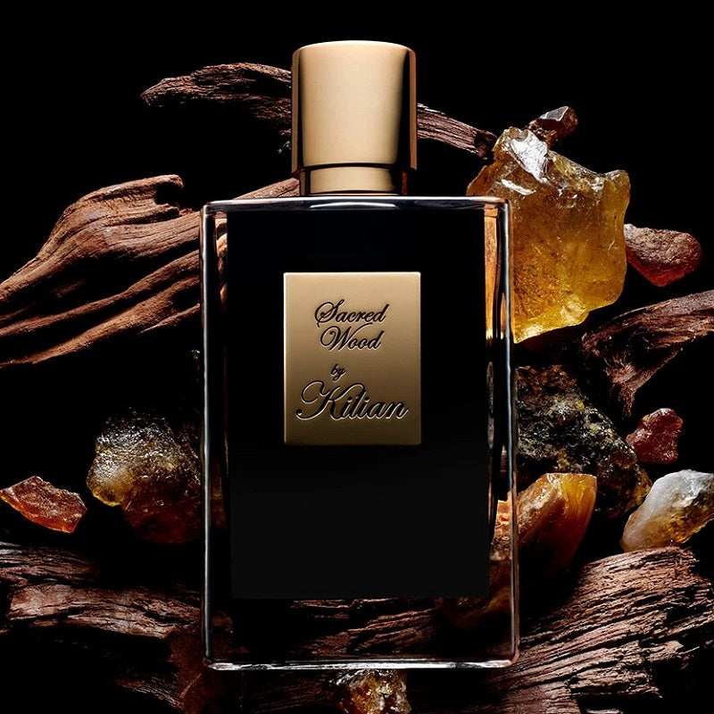Kilian Sacred Wood Eau de Parfum inspired by spiritual tranquillity, precious sandalwood and timeless elegance.