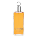 Perfume bottle with 'Lagerfeld' branding on a white background