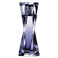 Clear glass perfume bottle on a white background