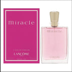 Lancome Miracle perfume bottle and packaging on a white background