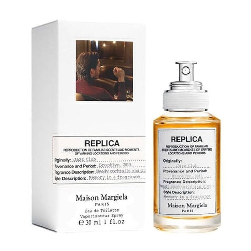 Maison Margiela jazz-club-Replica-packageing and bottle on a white background