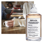 Maison Margiela perfume bottle on a white background.”