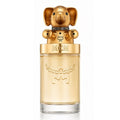 MCM 2015 Eau de Parfum bottle with a gold elephant-shaped cap and a gold-toned glass body, shown on a white background.