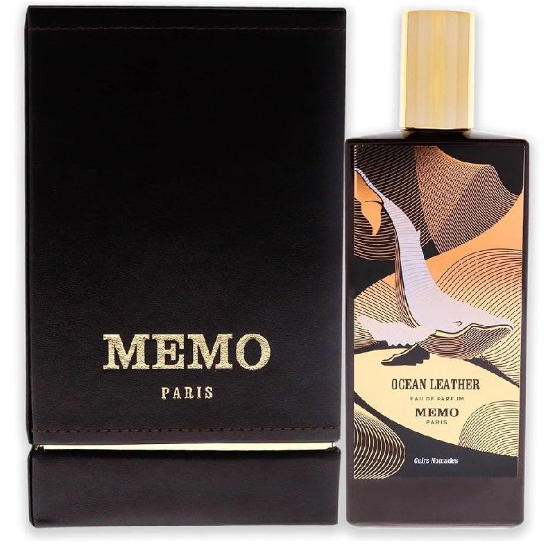 Memo Paris perfume bottle with packaging on a white background
