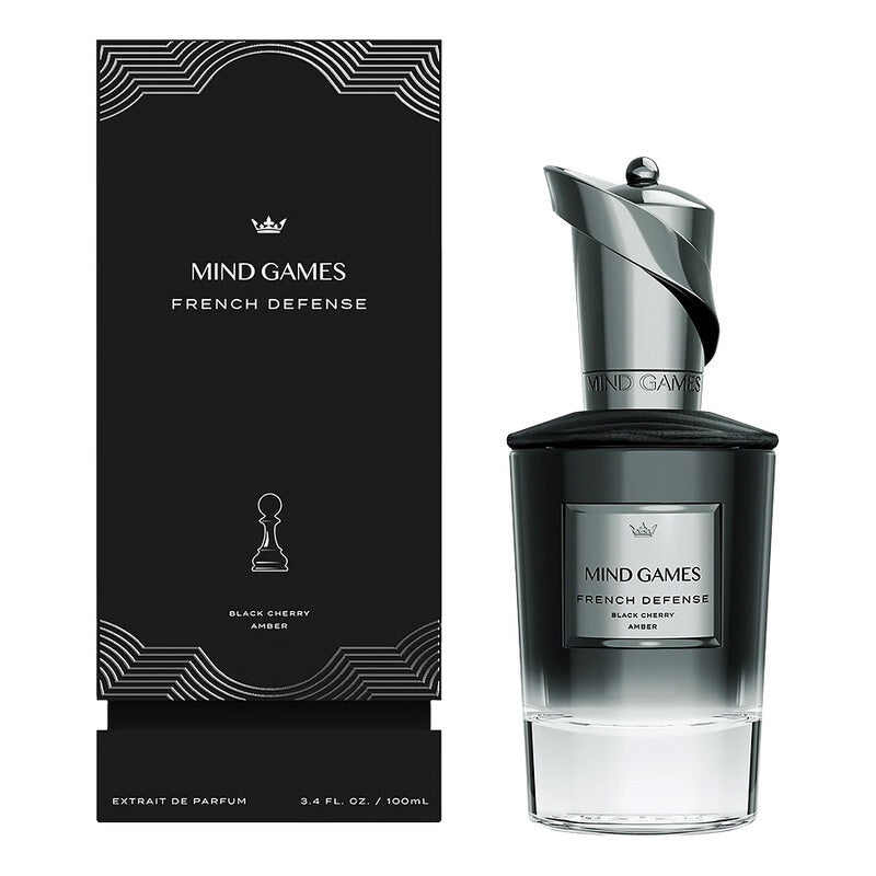 MIND GAMES Gambit perfume bottle and packaging on a white background