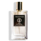 A bottle of Alma de Rosario Eau de Parfum by Mizensir, with a white label and the brand name and fragrance name printed on it.