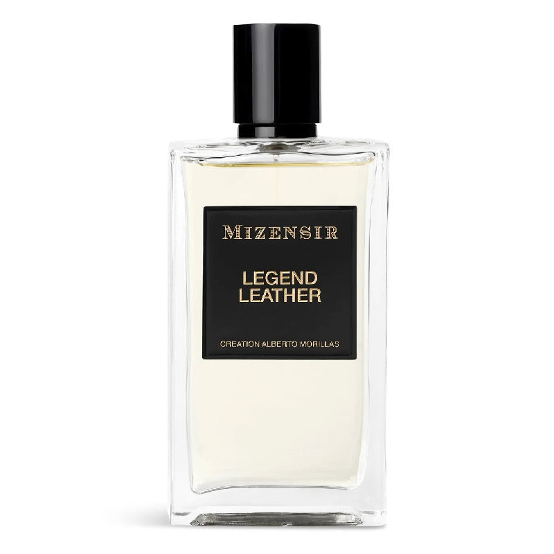 Mizensir Legend Leather perfume bottle on a white background