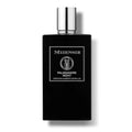 A black rectangular perfume bottle with a shiny silver cap, featuring a silver label that reads 'Mizensir' and 'Palissandre Night'.