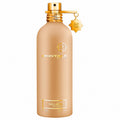 Montale perfume bottle with gold cap on a white background