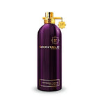 A purple bottle of Montale Intense Cafe Eau de Parfum with a gold cap.