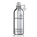 A silver bottle of Montale Musk to Musk Eau de Parfum with a spray nozzle and brand label on the front.